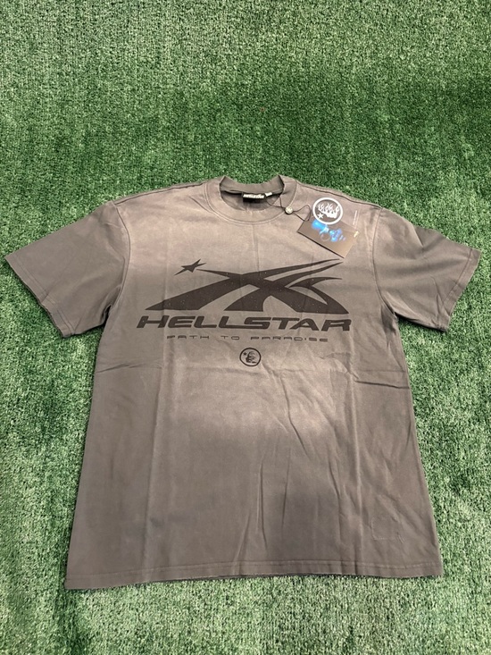 Hellstar Other - Hellstar Men's Short-Sleeve Graphic Tee in Charcoal Gray